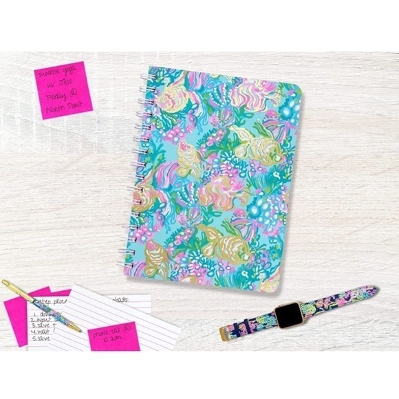 NWT Lilly Pulitzer Hardcover Spiral Notebook, 8.25" x 6.5" w/ 160 College Ruled - Picture 3 of 6